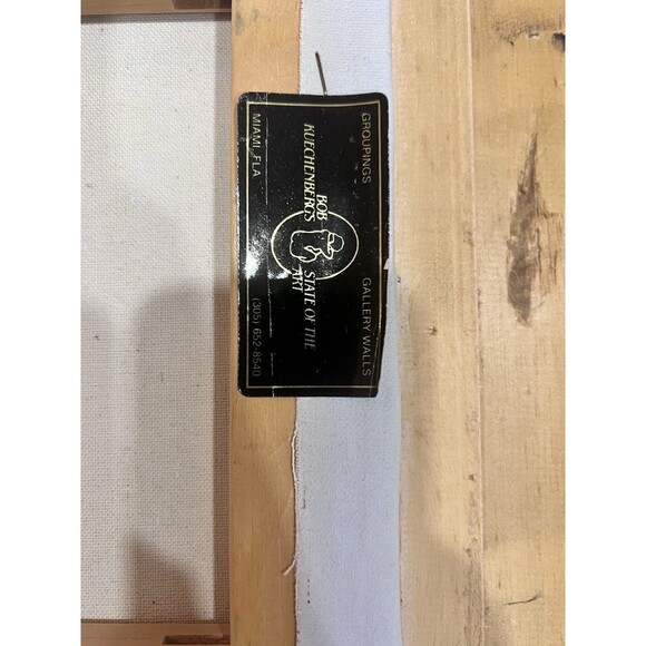 Original Oil On Canvas Painting With Winter Landscape Cottage On The Lake 15” - Picture 4 of 16